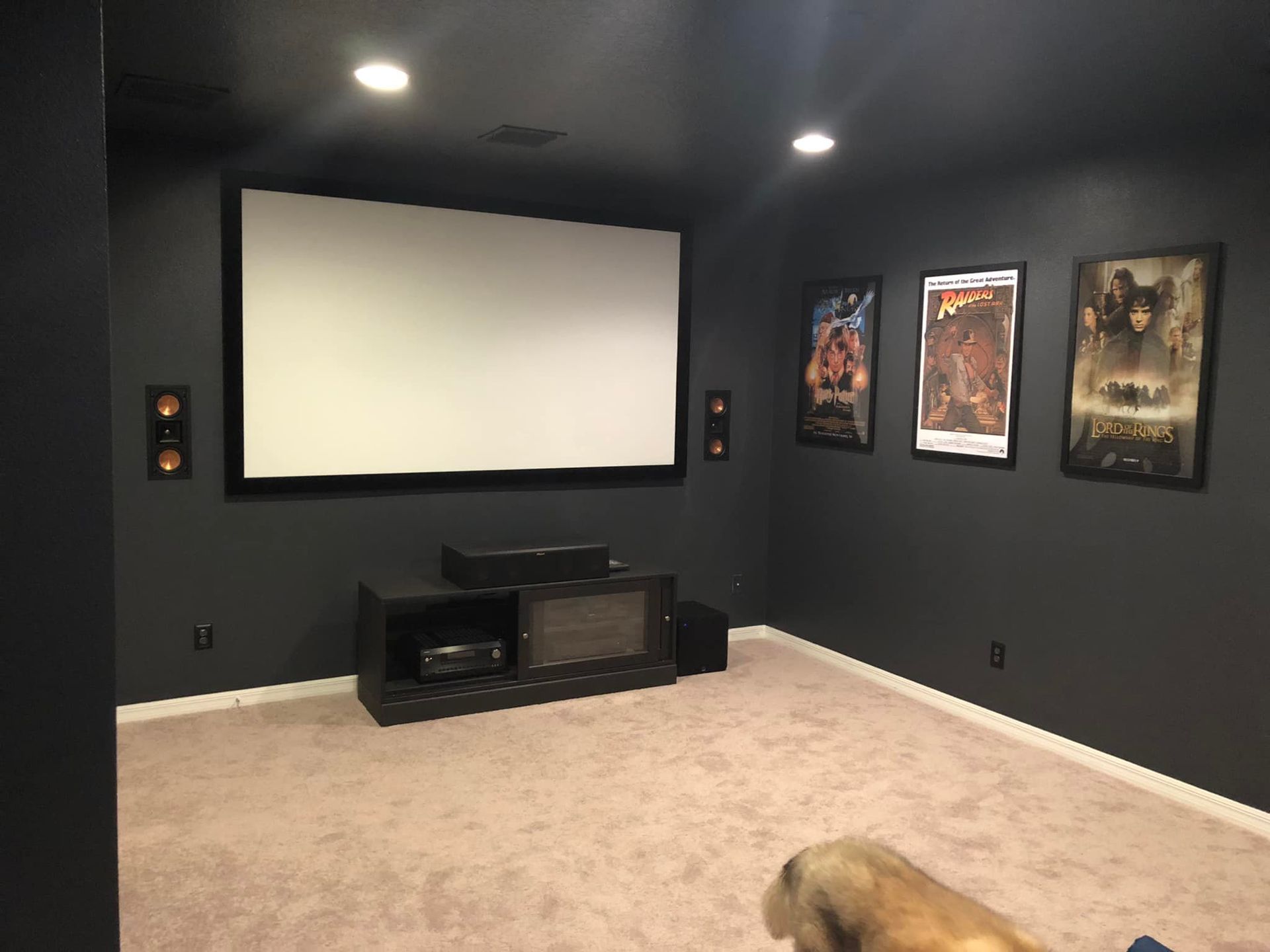 svc3 projector screen installation